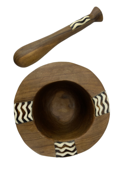 Mörser aus Olivenholz